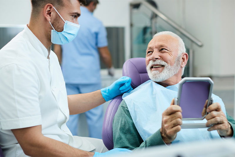 dental patient smiling