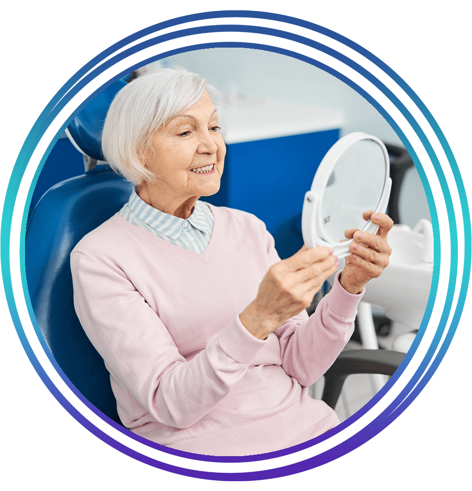 dental implant patient smiling